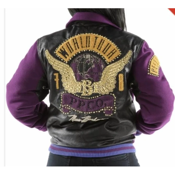 PELLE PELLE PPCO 1978 PURPLE WOOL JACKET view 2