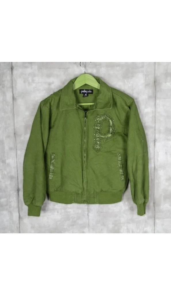 Pelle Pelle Marc Buchanan Green Bomber Jacket