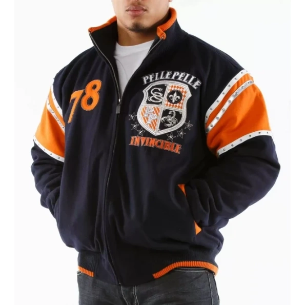 PELLE PELLE INVINCIBLE ORANGE WOOL JACKET