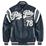 PELLE PELLE 78 NAVY LEATHER JACKET