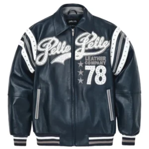 PELLE PELLE 78 NAVY LEATHER JACKET view 1