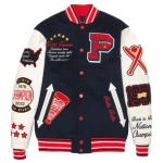 Pelle Pelle World Famous Wool Navy Blue Varsity Jacket