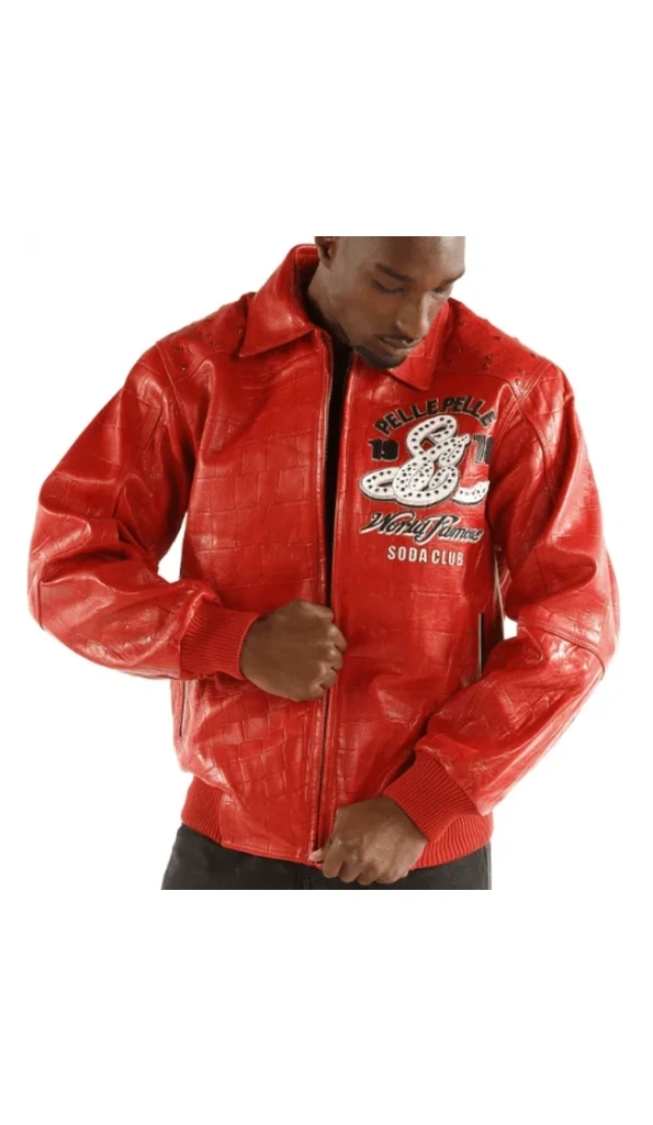 PELLE PELLE SODA CLUB RED LEATHER JACKET