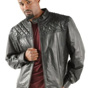 Pelle Pelle Black Studded Jacket