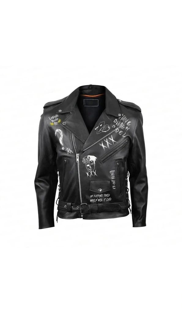 XXXtention Pelle Pelle Black Leather Jacket