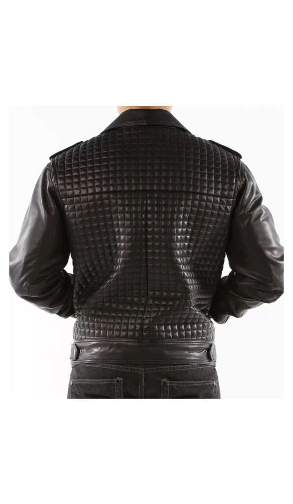 Pelle Pelle Men Biker Black Leather Jacket