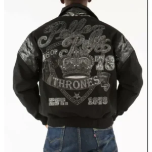 PELLE PELLE THRONES BLACK WOOL JACKET view 2