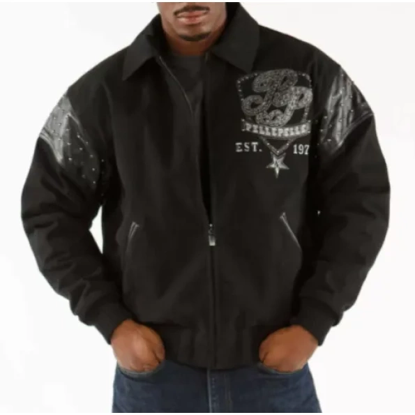 PELLE PELLE THRONES BLACK WOOL JACKET