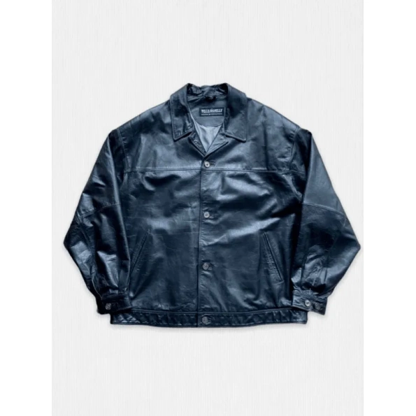 PELLE PELLE VINTAGE BLUE LEATHER JACKET