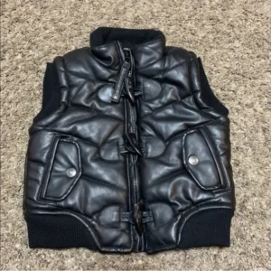 PELLE PELLE BLACK PUFFER LEATHER JACKET view 1