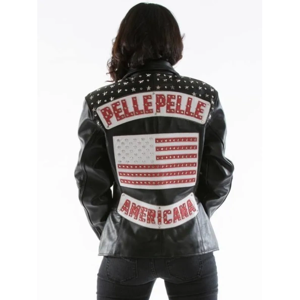 PELLE PELLE AMERICANA BLACK LEATHER JACKET view 2