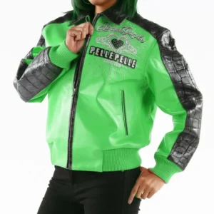 Pelle Pelle Green Unrivaled Leather Jacket