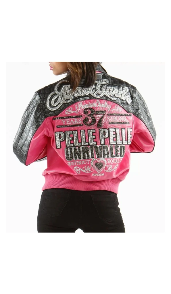 Pelle Pelle Strong 37 Years Pink Leather Jacket