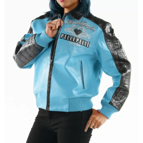 Pelle Pelle Strong 37 Years Turquoise Leather Jacket view 2