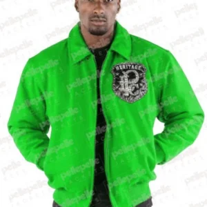 Pelle Pelle All Or Nothing Green Wool Jacket