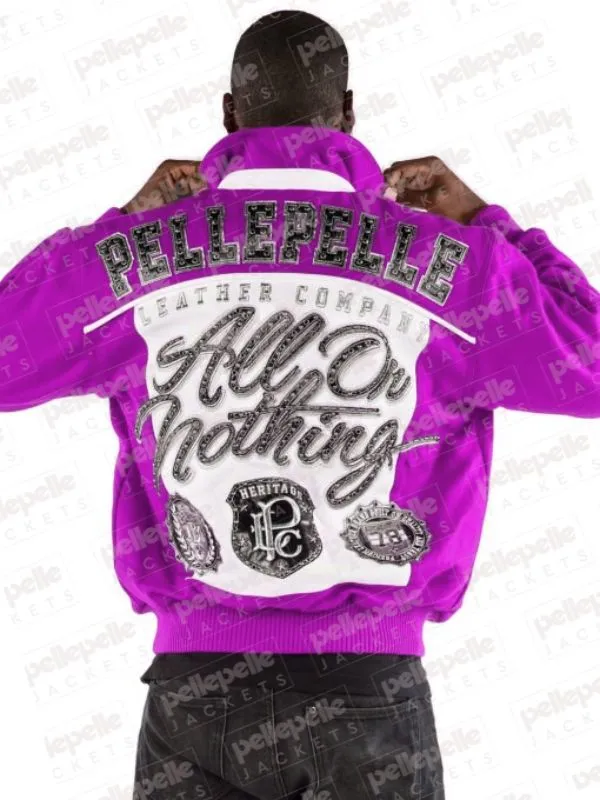 Pelle Pelle All Or Nothing Pink Wool Jacket view 2