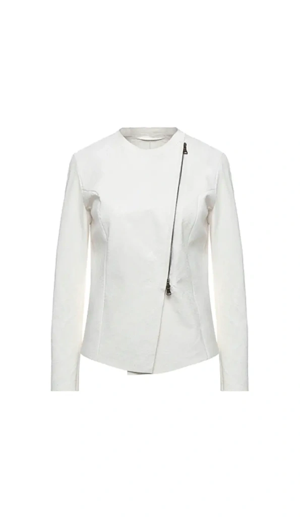 Pelle Pelle Amazing Ovine White Biker Jacket