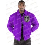 Pelle Pelle All Or Nothing Purple Wool Jacket