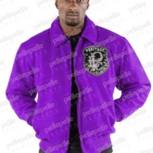 Pelle Pelle All Or Nothing Purple Wool Jacket