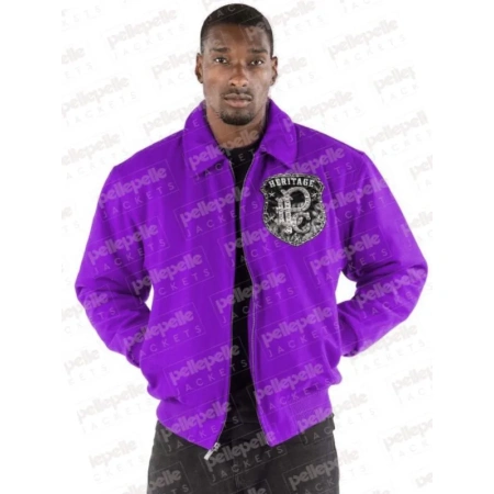 Pelle Pelle All Or Nothing Purple Wool Jacket