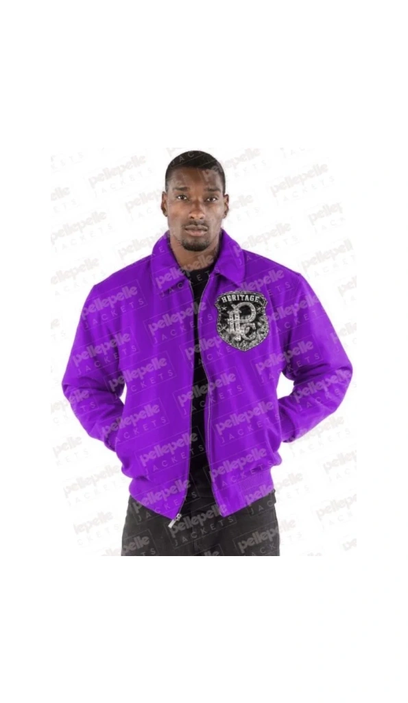 PELLE PELLE HERITAGE PURPLE LEATHER JACKET