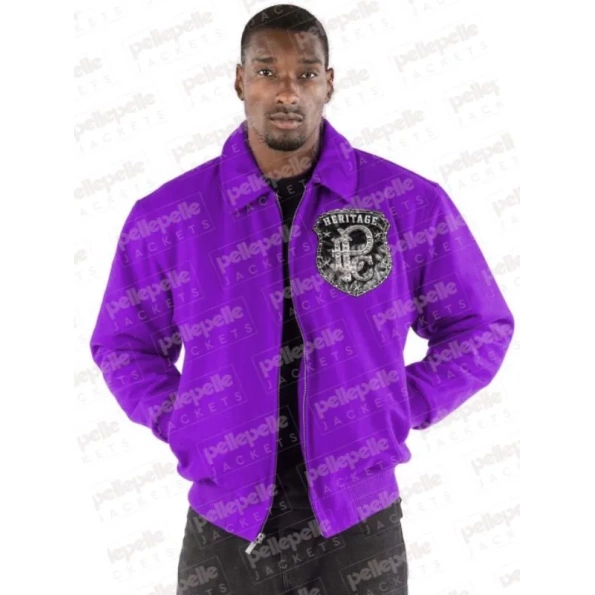 PELLE PELLE HERITAGE PURPLE LEATHER JACKET