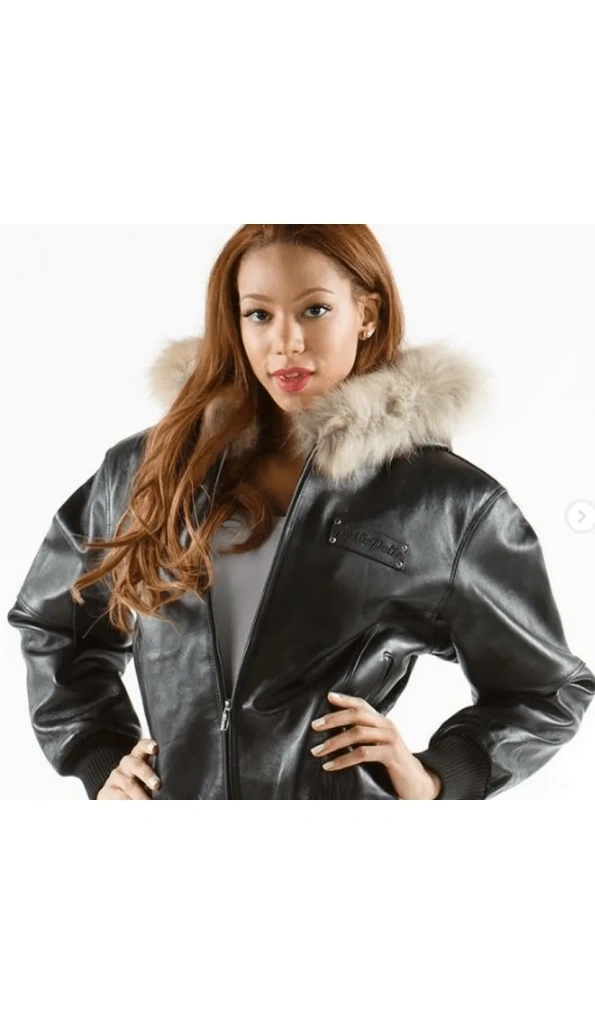 PELLE PELLE HOODIE BLACK LEATHER JACKET