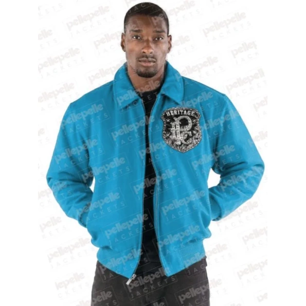 PELLE PELLE HERITAGE TURQUOISE LEATHER JACKET