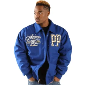 PELLE PELLE PLAYERS BLUE WOOL JACKET