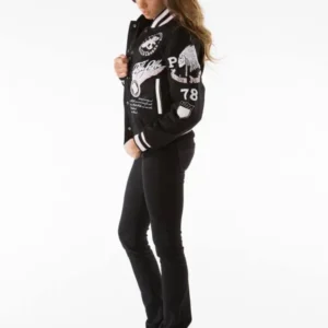 Pelle Pelle Black 1978 Wool Varsity Jacket | American Legend