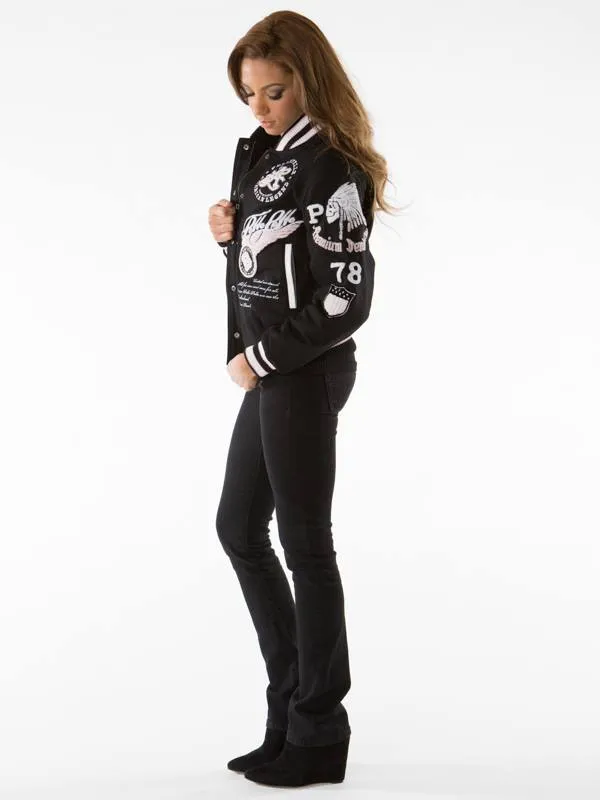 Pelle Pelle Black 1978 Wool Varsity Jacket | American Legend