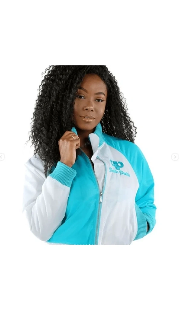 Pelle Pelle Women Blue And White Wool Jacket