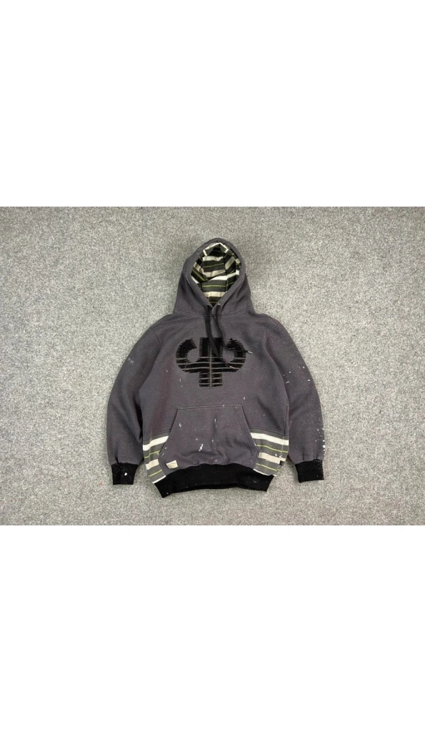 Pelle Pelle Grey Wool Hoodie