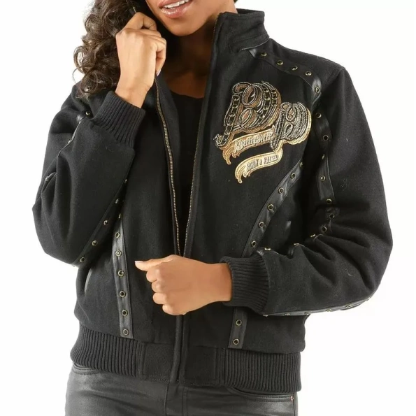 PELLE PELLE BORN RAISED BLACK WOOL JACKET