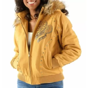 PELLE PELLE BORN & RAISED YELLOW WOOL JACKET