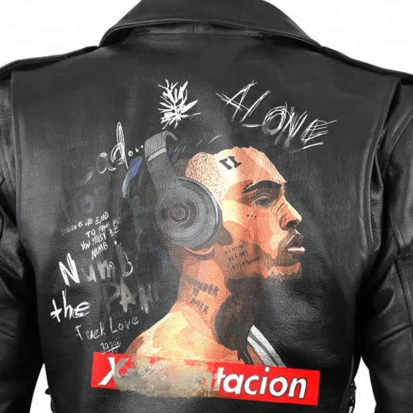 XXXtention Pelle Pelle Black Leather Jacket view 3