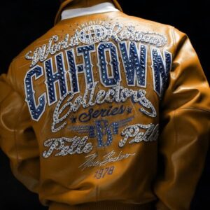 PELLE PELLE CHITOWN ORANGE LEATHER JACKET view 1