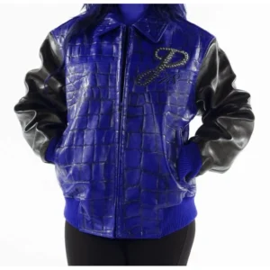 PELLE PELLE BLUE EXOTIC LEATHER JACKET view 1