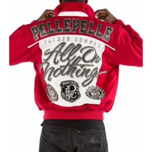 PELLE PELLE RED WOOL JACKET IMPRESSIVE view 2