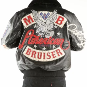 Bold American Bruiser Black Pelle Pelle Jacket