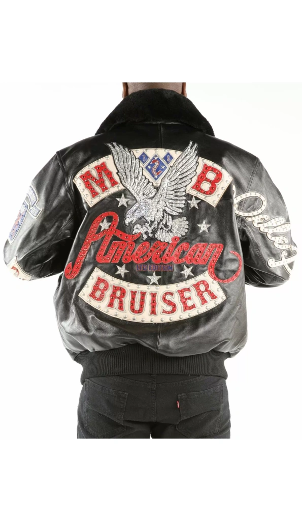 Bold American Bruiser Black Pelle Pelle Jacket