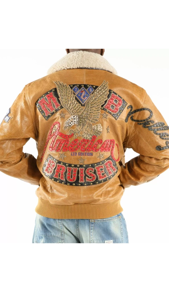 American Bruiser Brown Pelle Pelle Jacket