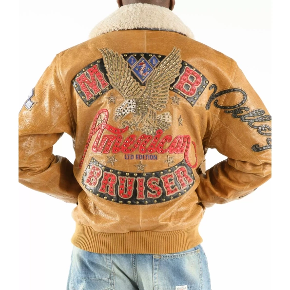 American Bruiser Brown Pelle Pelle Jacket