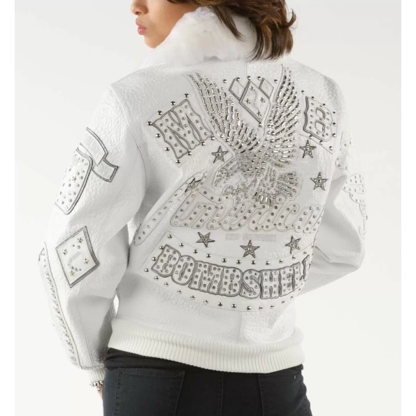 Pelle Pelle Perfect White Bombshell Jacket | American Bruiser view 1