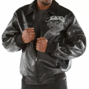 Black Pelle Pelle Red White | & True Leather Jacket view 2