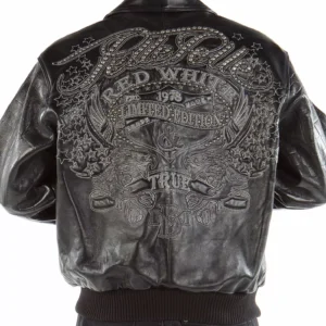 Black Pelle Pelle Red White | & True Leather Jacket