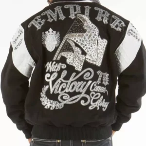 Bold Black Pelle Pelle Empire Victory Jacket