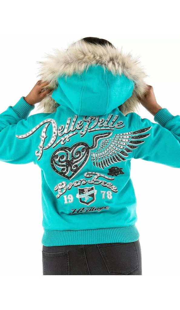 Bold Blue Pelle Pelle Flying Jacket