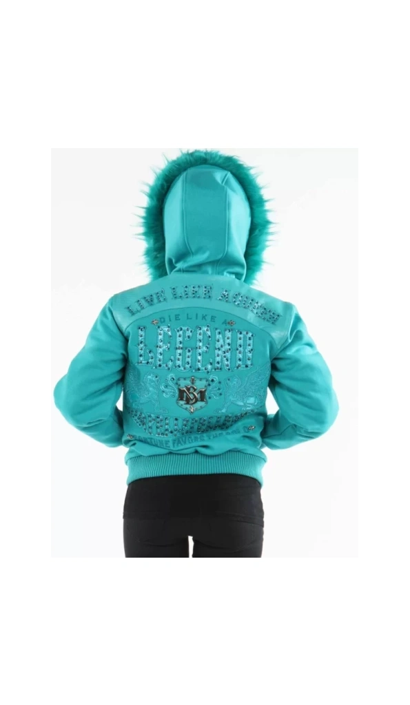 Pelle Pelle Blue MB Legend Wool Jacket | Fur Hood Jacket