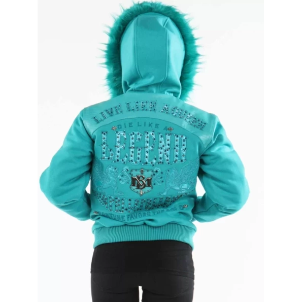 Pelle Pelle Blue MB Legend Wool Jacket | Fur Hood Jacket